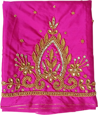 THE ZIVAA Art Silk Embellished Blouse Material