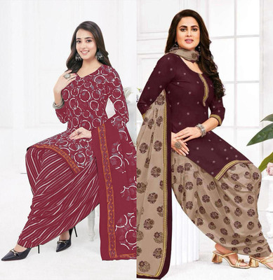 SEWDHAGA Crepe Self Design Salwar Suit Material