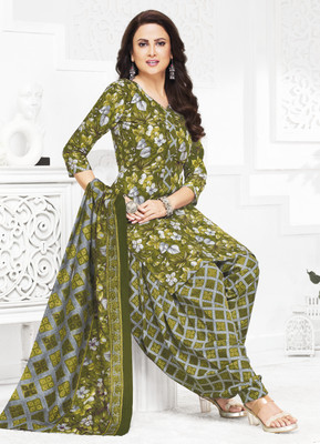 SHREE JEENMATA COLLECTION Pure Cotton Floral Print Salwar Suit Material
