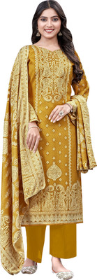 DRAVINAM Trends Wool Printed Salwar Suit Material