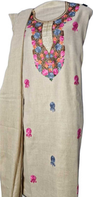 SS Fashion Wool Embroidered Salwar Suit Material