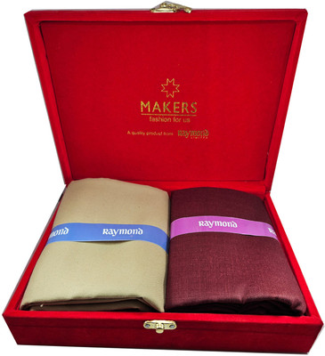 Raymond Cotton Blend Solid Shirt & Trouser Fabric