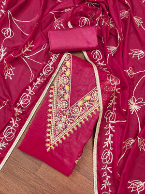 Divastri Chiffon Embroidered Salwar Suit Material