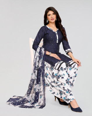 ANIRAV Crepe Printed Kurta & Palazzo Material