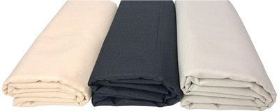 CHANDRAVATI Cotton Blend Solid Shirt Fabric