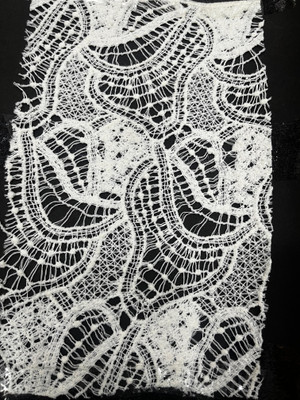 ThreadnThaan Cotton Blend Embroidered Lace