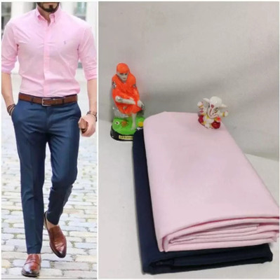 KUNJANFASHION Polycotton Solid Shirt & Trouser Fabric