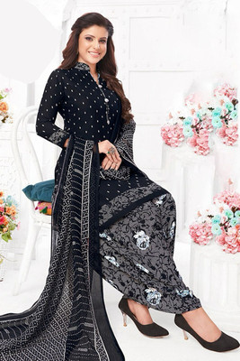SIMPLYETHNIC Crepe Printed Salwar Suit Material