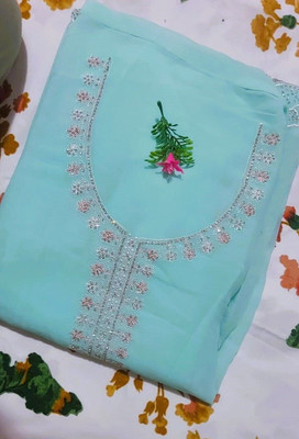 eFashion Georgette Embroidered Salwar Suit Material