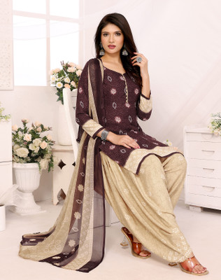 the Caoimhe Crepe Printed Salwar Suit Material