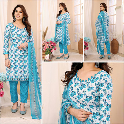 ANAND Crepe Printed Salwar Suit Material