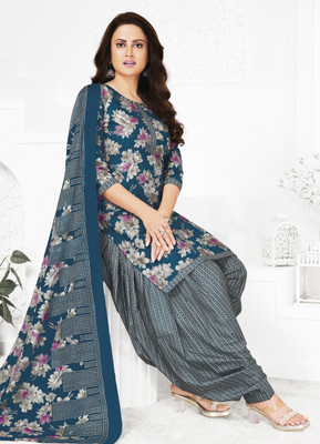 SHREE JEENMATA COLLECTION Pure Cotton Floral Print Salwar Suit Material