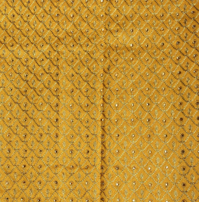Dudheeba Textiles Silk Blend Embroidered Blouse Material