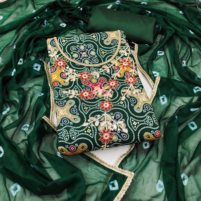 NEGRONI Cotton Blend Printed Salwar Suit Material