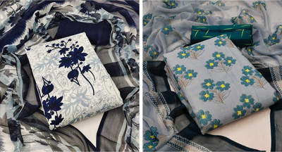 ANAND Crepe Printed Salwar Suit Material