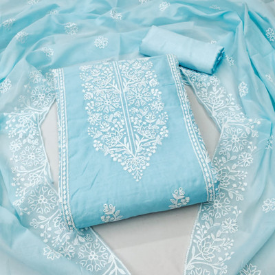 Nayanthara Trends Chanderi Embroidered Salwar Suit Material