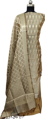 Naveera Organza Self Design Salwar Suit Material