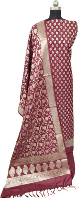 Naveera Pure Silk Self Design Salwar Suit Material