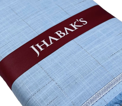 JHABAK'S Pure Cotton Checkered Shirt Fabric