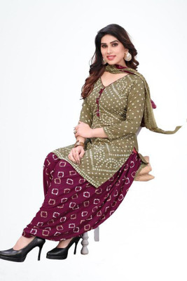 Shree Sarvottam Fashion Crepe Printed Salwar Suit Material
