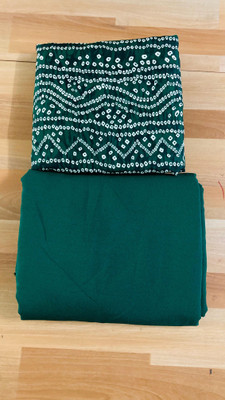 HouseOfCommon Crepe Printed Kurta & Churidar Material