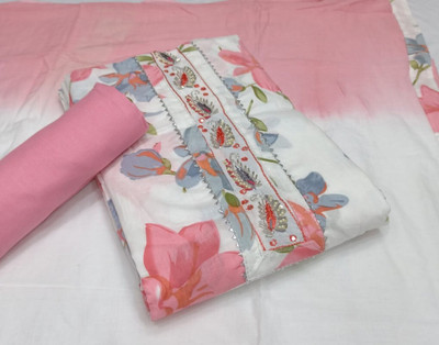 Shree paras creation Cotton Blend Printed Salwar Suit Material
