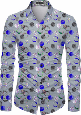 BuhaTrade Polycotton Printed Shirt Fabric