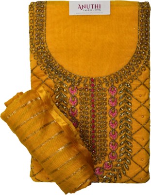 Anuthi Sarees Chanderi Embellished Kurta & Churidar Material