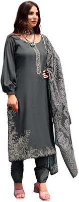 HouseOfCommon Wool Embroidered Salwar Suit Material