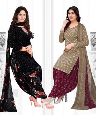 thira i Crepe Printed Salwar Suit Material