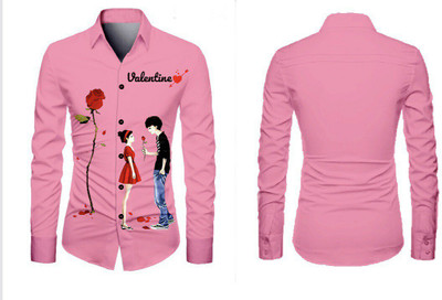 HERIN ENTERPRISE Men Printed Casual Pink Shirt