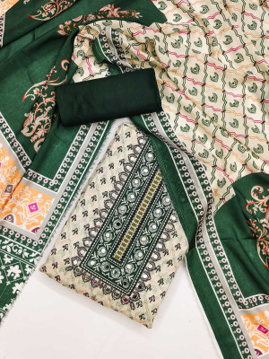 HOUSEEOFCOMMON Pure Cotton Printed Salwar Suit Material