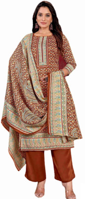 HouseOfCommon Wool Printed Salwar Suit Material