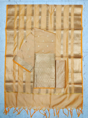 The SDF India Cotton Silk Self Design Salwar Suit Material