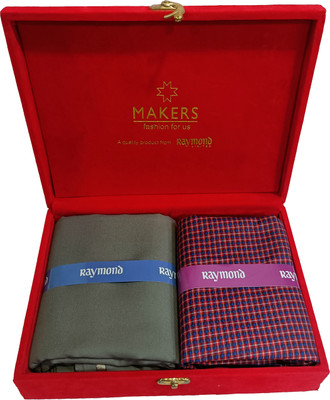 Raymond Cotton Blend Checkered Shirt & Trouser Fabric