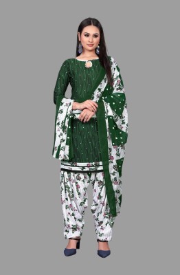 Wow Ethnic Cotton Blend Floral Print, Printed Salwar Suit Material