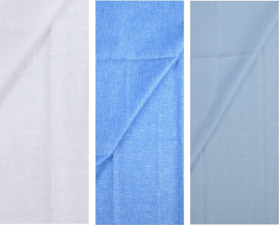 KUNDAN SULZ GWALIOR Cotton Linen Self Design Shirt Fabric