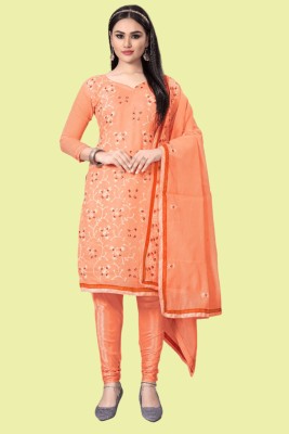 Julee Chanderi Embroidered Salwar Suit Material