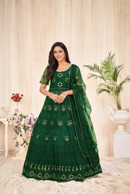 atsevam Anarkali Gown(Green)