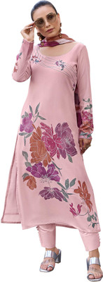 DRAVINAM Trends Wool Embroidered Salwar Suit Material