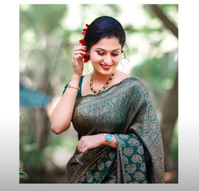 Banarasi Woven, Embroidered, Self Design Kanjivaram Pure Silk, Jacquard Saree(Multicolor)