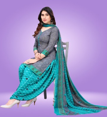 AYKA CLOTHINGS Crepe Floral Print Salwar Suit Material