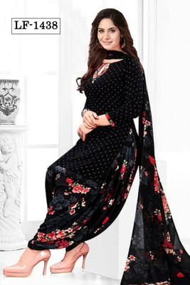 Alveera Art Crepe Printed Salwar Suit Material
