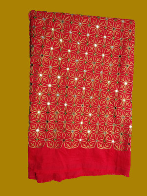 HouseOfCommon Silk Blend Embroidered Blouse Material
