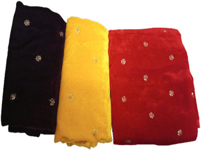Cotton colors Velvet Self Design Blouse Material