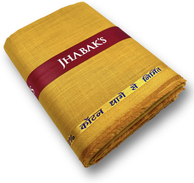 JHABAK'S Pure Cotton Solid Shirt Fabric