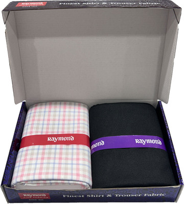 Raymond Cotton Blend Striped Shirt & Trouser Fabric