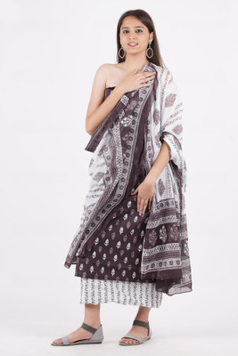 KWATCHI Pure Cotton Printed Salwar Suit Material