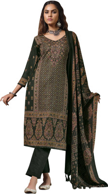 DRAVINAM Trends Wool Printed Salwar Suit Material