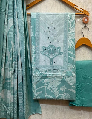 Meghdoot Textiles Pure Cotton Floral Print Salwar Suit Material